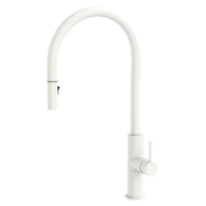 Fienza Kaya Pull Out Sink Mixer Matte White  228108MW - The Blue Space