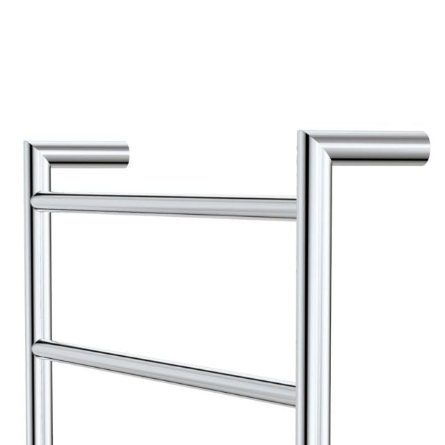 Angle Fienza Kaya Round Heated Towel Rail 600X1200X100mm 9 Bars Chrome 82860120 - The Blue Space