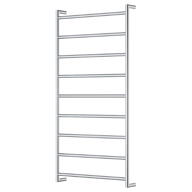 Fienza Kaya Round Heated Towel Rail 600X1200X100mm 9 Bars Chrome 82860120 - The Blue Space