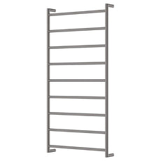 Fienza Kaya Round Heated Towel Rail 600X1200X100mm 9 Bars Gun Metal 82860120GM - The Blue Space