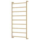 Fienza Kaya Round Heated Towel Rail 600X1200X100mm 9 Bars Urban Brass 82860120UB - The Blue Space