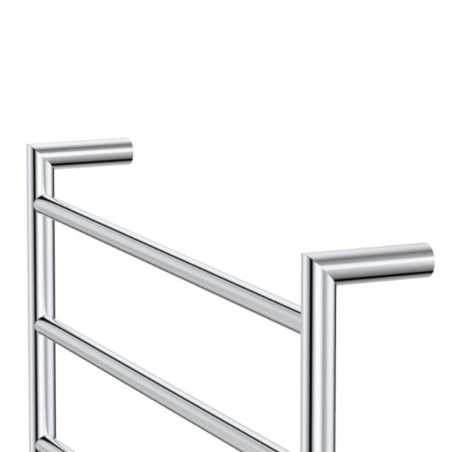 Angle Fienza Kaya Round Heated Towel Rail 600X450X100mm 4 Bars Chrome 8286045 - The Blue Space