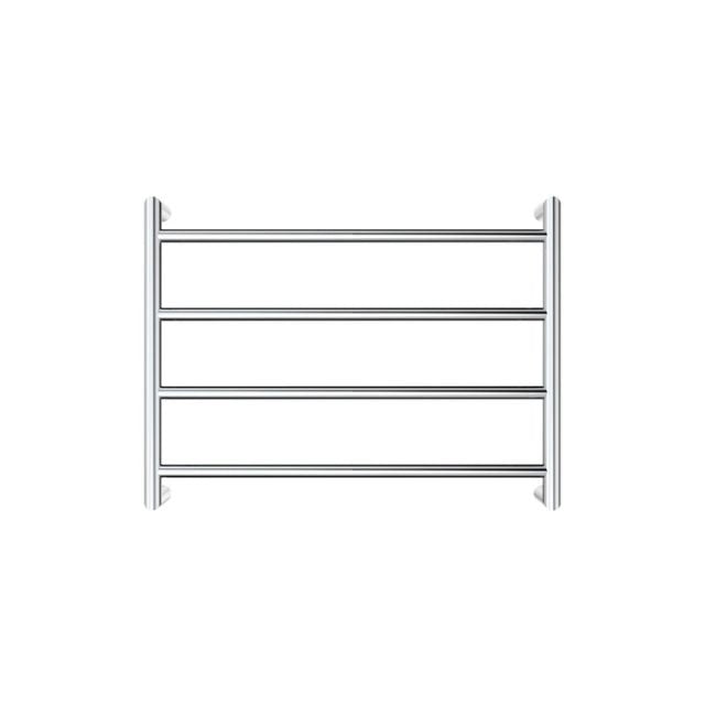 Front Fienza Kaya Round Heated Towel Rail 600X450X100mm 4 Bars Chrome 8286045 - The Blue Space