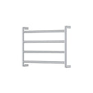 Fienza Kaya Round Heated Towel Rail 600X450X100mm 4 Bars Chrome 8286045 - The Blue Space