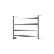 Fienza Kaya Round Heated Towel Rail 600X450X100mm 4 Bars Chrome 8286045 - The Blue Space