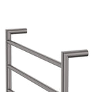 Angle Fienza Kaya Round Heated Towel Rail 600X450X100mm 4 Bars Gun Metal 8286045GM - The Blue Space