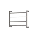 Fienza Kaya Round Heated Towel Rail 600X450X100mm 4 Bars Gun Metal 8286045GM - The Blue Space