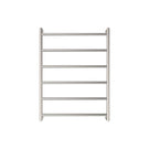 Front Fienza Kaya Round Heated Towel Rail 600X800X100mm 6 Bars Brushed Nickel 8286080BN - The Blue Space