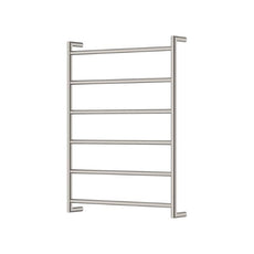 Fienza Kaya Round Heated Towel Rail 600X800X100mm 6 Bars Brushed Nickel 8286080BN - The Blue Space