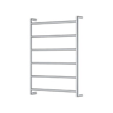 Fienza Kaya Round Heated Towel Rail 600X800X100mm 6 Bars Chrome 8286080 - The Blue Space