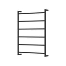 Fienza Kaya Round Heated Towel Rail 600X800X100mm 6 Bars Matte Black 8286080MB - The Blue Space