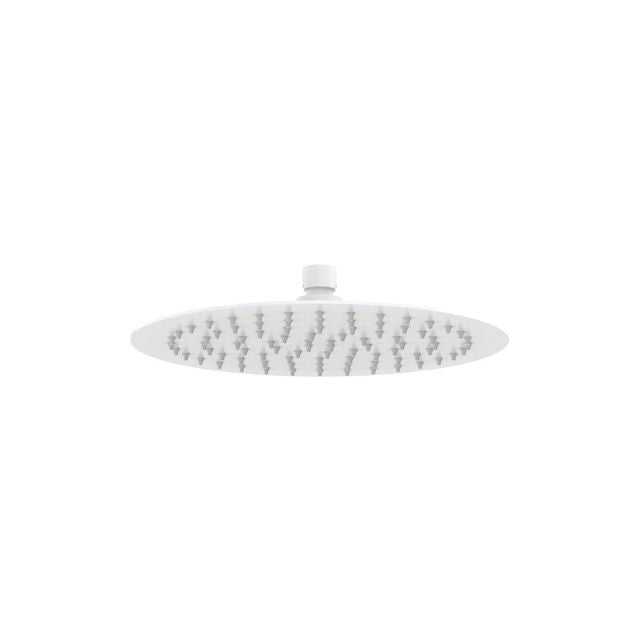 Fienza Kaya Round Shower Head 250mm Matte White 411125MW - The Blue Space