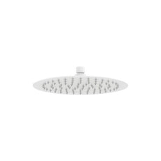 Fienza Kaya Round Shower Head 250mm Matte White 411125MW - The Blue Space