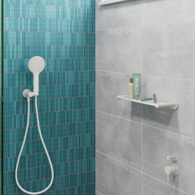 Lifestyle Fienza Kaya Shower Shelf Matte White 82807MW - The Blue Space