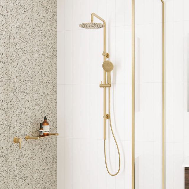 Lifestyle Fienza Kaya Shower Shelf Urban Brass 82807UB - The Blue Space