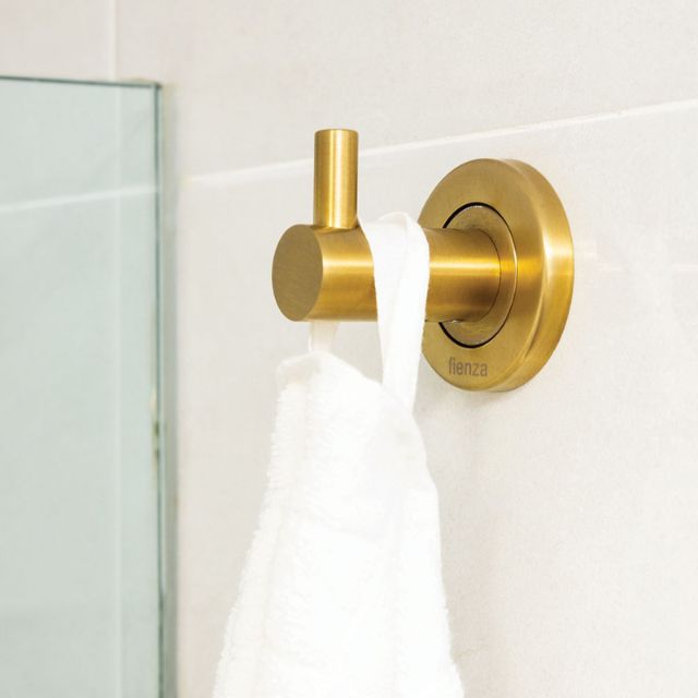 Fienza Kaya Single Robe Hook Urban Brass