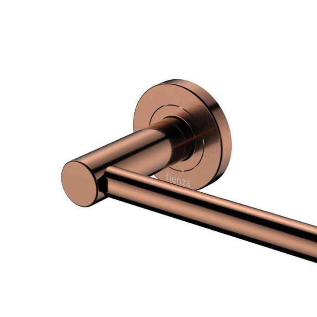 Fienza Kaya Single Towel Rail 900mm Brushed Copper