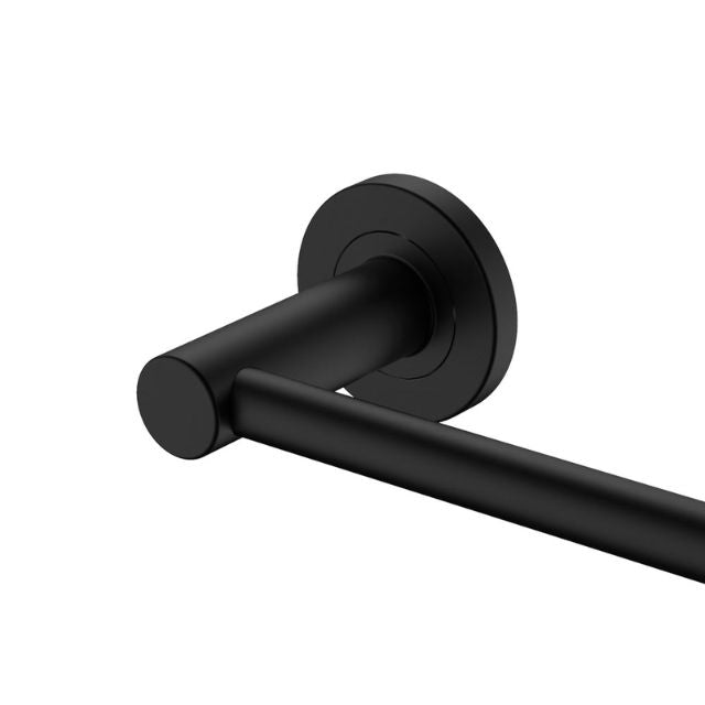 Close Fienza Kaya Single Towel Rail 900mm Matte Black 82801MB - The Blue Space