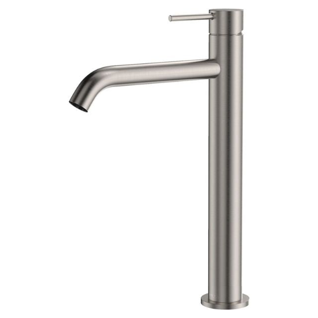 Fienza Kaya Tall Basin Mixer Brushed Nickel  228107BN - The Blue Space