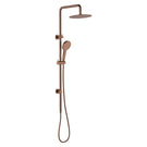 Angle Fienza Kaya Twin Rail Shower Brushed Copper 455109CO - The Blue Space