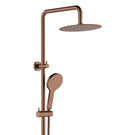 Fienza Kaya Twin Rail Shower Brushed Copper 455109CO - The Blue Space