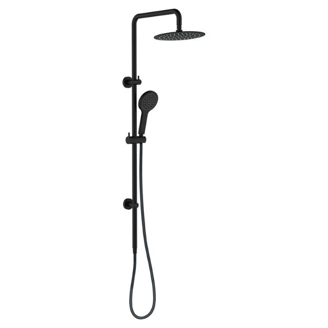 Fienza Kaya Twin Rail Shower Matte Black