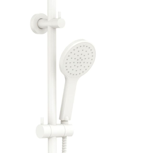 Close Fienza Kaya Twin Rail Shower Matte White 455109MW - The Blue Space