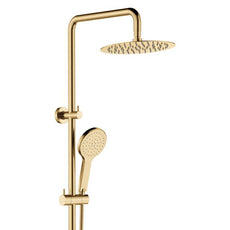 Fienza Kaya Twin Rail Shower Urban Brass 455109UB - The Blue Space