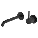 Fienza Kaya Up Basin/Bath Mixer 200Mm Outlet Set Round Plates Matte Black 228118B-200 - The Blue Space