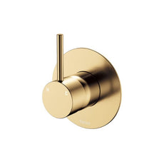 Fienza Kaya Up Wall Mixer Large Round Plate Urban Brass 228114UB-3 - The Blue Space