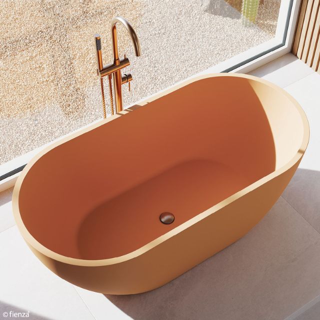 Lifestyle Fienza Universal Pull-Out/Pop-Up Brass Cap Bath Waste Non Overflow Brushed Copper WAS79CO - The Blue Space