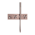 Front Nero Kara Progressive Shower System With Spout 230mm Brushed Bronze NR271903A230BZ - The Blue Space