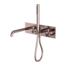 Nero Kara Progressive Shower System With Spout 230mm Brushed Bronze NR271903A230BZ - The Blue Space