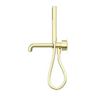 Side Nero Kara Progressive Shower System With Spout 230mm Brushed Gold NR271903A230BG - The Blue Space