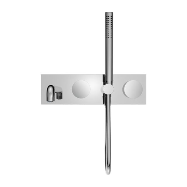 Nero Kara Progressive Shower System With Spout 230mm Chrome