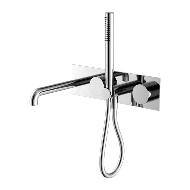 Nero Kara Progressive Shower System With Spout 230mm Chrome