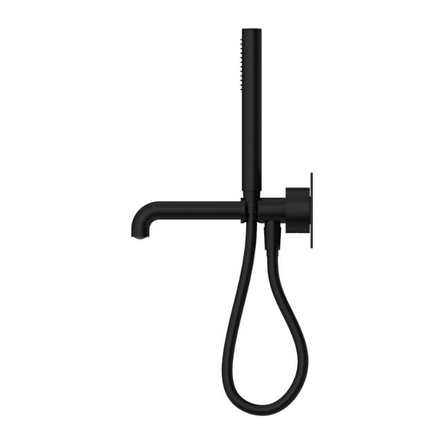 Side Nero Kara Progressive Shower System With Spout 230mm Matte Black NR271903a230MB - The Blue Space