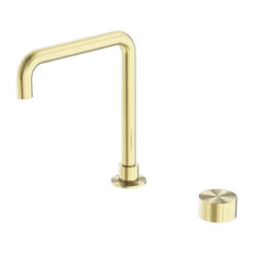 Nero Kara Progressive Tall Basin Set Brushed Gold NR271901ABG - The Blue Space