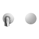 Front Nero Kara Progressive Wall Basin/Bath Set 120mm Chrome NR271907A120CH - The Blue Space