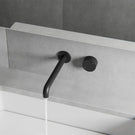 Lifestyle Nero Kara Progressive Wall Basin/Bath Set 120mm Matte Black NR271907A120MB - The Blue Space