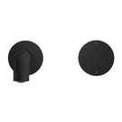 Front Nero Kara Progressive Wall Basin/Bath Set 160mm Matte Black NR271907A160MB - The Blue Space