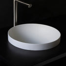 Shop Online Kaskade Arundel Semi Inset Round Stone Basin 385mm VXA90-385-MATTE-WHITE - The Blue Space