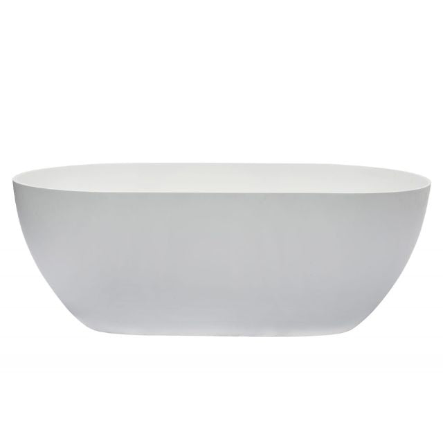 Buy Kaskade Lucia Freestanding Stone Bath Matte White 1400mm VX12-1400 - The Blue Space