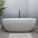 Buy Kaskade Lucia Freestanding Stone Bath Matte White 1700mm VX12-1700 - The Blue Space