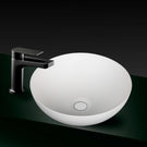 Buy Online Kaskade Round Stone Above Counter Basin 350mm Matte White VXA22-RND350MW - The Blue Space