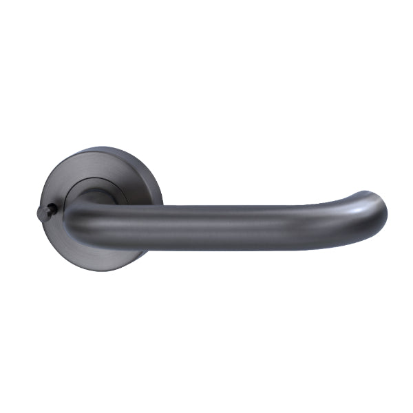 Lockwood Vivid V2 Privacy Lever Door Handle Set Round Rose Gunmetal ...