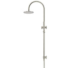 Side Meir Gooseneck Shower Set with 200mm rose, Single-Function Hand Shower Brushed Nickel MZ0904-R-PVDBN - The Blue Space