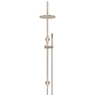 Front Meir Gooseneck Shower Set with 200mm rose, Single-Function Hand Shower Champagne MZ0904-R-CH - The Blue Space