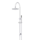 Meir Gooseneck Shower Set with 200mm rose, Single-Function Hand Shower Chrome MZ0904-R-C - The Blue Space