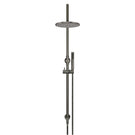 Front Meir Gooseneck Shower Set with 200mm rose, Single-Function Hand Shower Shadow MZ0904-R-PVDGM - The Blue Space